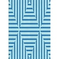 thumbnail image 1 of Ahgly Company Indoor Rectangle Patterned DodgerBlue Area Rugs, 4' x 6', 1 of 1
