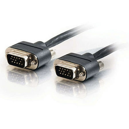 25' Cmg-rated HD15 SXGA M/M Monitor/projector Cable with Rounded Low Profile