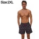 thumbnail image 2 of Pantalones de baño con cordón y estampado tropical para hombre, pantalones cortos deportivos casuales de playa con flamencos, 2 of 6