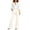 Beige, variant on Suspender Overalls for Women Sleeveless Straight Leg Dressy Wide Leg Jumpsuit Business Casual Work Pants Slacks with Pockets