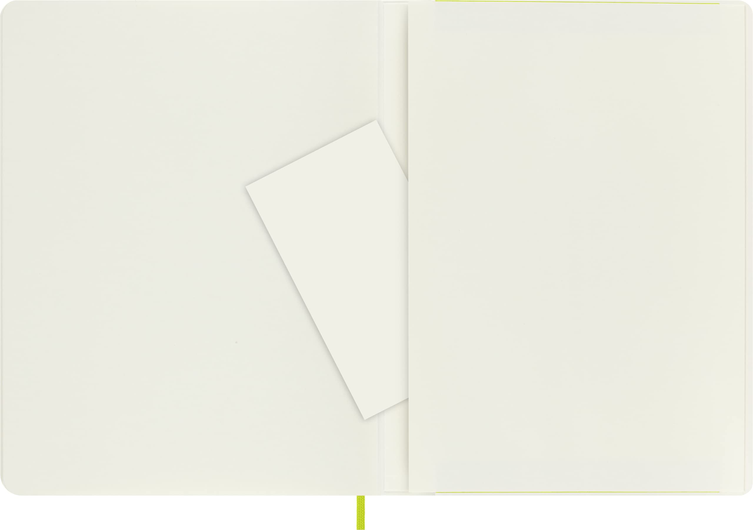 Moleskine Classic Notebook, Soft Cover, XL (7.5" x 9.5") Plain/Blank, Lemon Green, 192 Pages