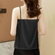 thumbnail image 3 of Camiseta sin mangas con cuello en V estampada de verano para mujer: sin mangas, corte holgado, mezcla de poliéster y spandex, versátil para llevar en situaciones informales o de vacaciones., 3 of 5