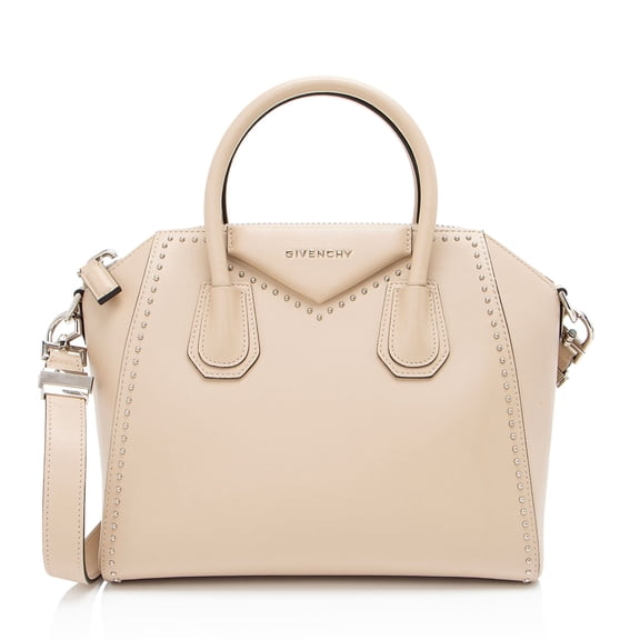Pre-Owned Givenchy Calfskin Studded Antigona Small Satchel
