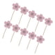 thumbnail image 2 of Decoración Sunnimix 10 Pink Flower Cake Topper Cupcake, 2 of 8