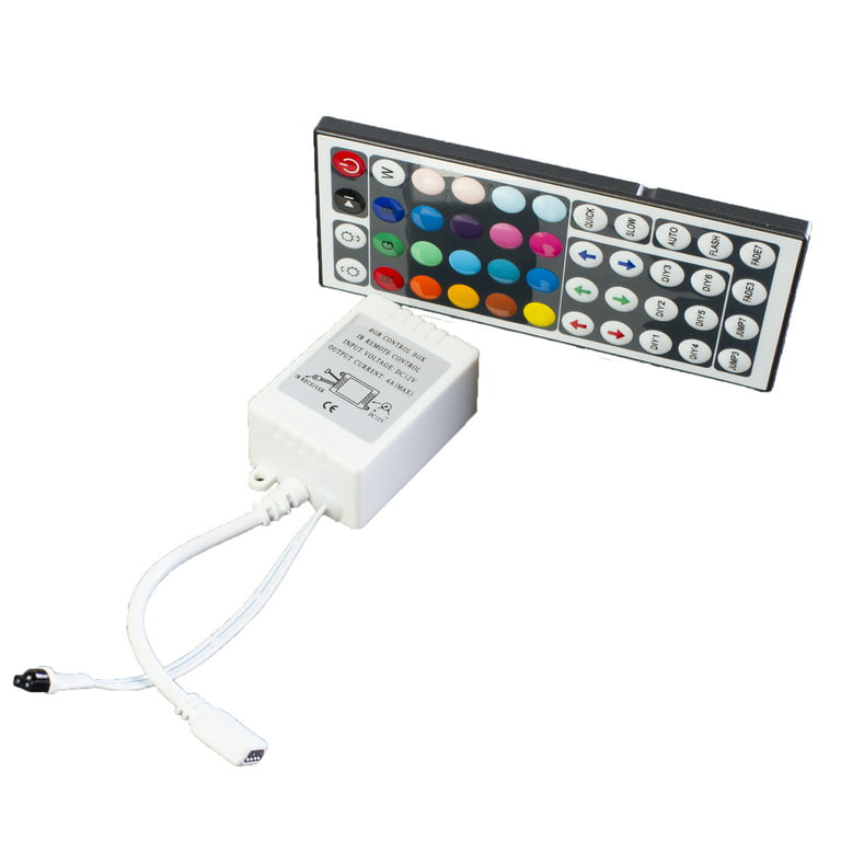 8ft RGB Color LED Strip Light, Black Series Multi-Color + Controller + UL Power Supply, Other