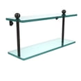 thumbnail image 4 of Prestige Regal Collection Two Tiered Glass Shelf - Matte Gray / 16 Inch, 4 of 7