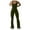 A-Dark Green, variant on Yoga Women Pants Tight Exercise Lifting Jumpsuit with Chest Pad Trousers
