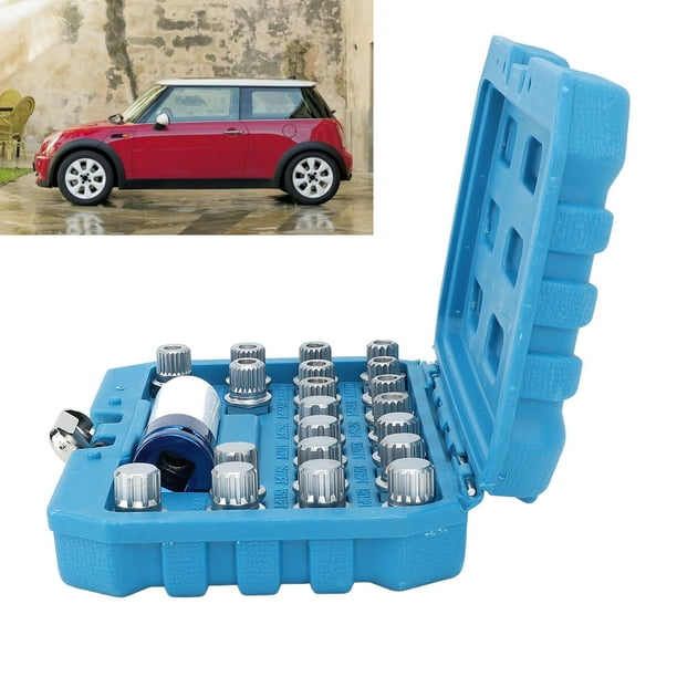 Kit de Herramientas de Quiebra de Tuerca de Bloqueo de la Rueda, Tuercas de Rueda de Eliminación de Tuercas, Acero Cromado Cromado de Larga duración para R50 R52 R53