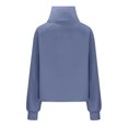 thumbnail image 5 of QATAINLAV Long Sleeve Shirts for Women Casual Half Zip Sweatshirts Loose Thumb Hole Cropped Tops 2025 Fall Winter Fleece Pullover Navy S Mother's Day Gifts, 5 of 6