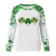 thumbnail image 4 of HongQid Women St. Patrick's Day Crewneck Sweatshirts Graphic Shirts Casual Long Sleeve Pullover Tee Tops, 4 of 5