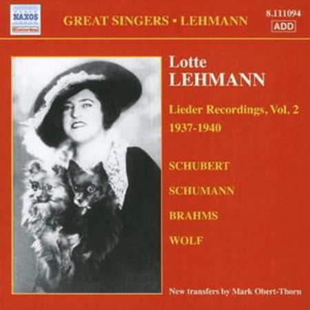 Lieder Recordings - Vol. 2 (Lehmann) (Audiobook)