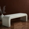 thumbnail image 4 of SAFAVIEH Couture Caralynn Collection Pinewood Modern Bench, Ivory, 4 of 12