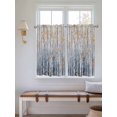 thumbnail image 6 of Kitchen Curtains 54 Inches length, Yellow Blue Forest Window Treatment Curtain Drapes, Modern Oil Painting Art Thermal Insulated Drapes for Basement Hotel RV, 42"x54", 2 Panels, 6 of 7