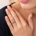 thumbnail image 2 of Rose Gold Diamond Ring Natural White Romantic Wedding Jewelry, 2 of 8