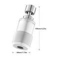 thumbnail image 2 of 1PC Kitchen Faucet Filter Nozzle Kitchen Faucet Filter Nozzle Tap Water Household Splash Proof Extended Water Filter Water Purifier Divine Device White, 2 of 7