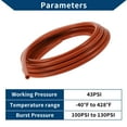 thumbnail image 4 of Unique Bargains 15Ft 1/4" 6mm ID 3mm Thickness Silicone Vacuum Hose for Air and Water Rojo, 4 of 6