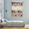 thumbnail image 6 of Retro Red Country Stars Kitchen Curtains Valances and Tiers Set of 3 Faith Love Home Berries Vintage Wood Grain Tier Curtains and Valance with Rod Pocket for Small Windows, 27.5"x36", 6 of 9