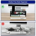 thumbnail image 5 of QUEST -TV LCD LED Computer Monitor Laptop Table Riser Shelf Desktop Stand Space Saver, 5 of 6