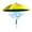 Yellow, variant on Rechargeable Mister Breeze, Sun Umbrella with Fan and Mister,  For Festivals, Beach and More, Blocks Harmful Sun Rays, Mist bottle included (Black and Gold)