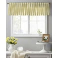 thumbnail image 3 of Yellow Striped Valance Curtains for Kitchen/Living Room/Bathroom/Bedroom Window, Modern Abstract Art Rod Pocket Small Topper Half Short Window Curtains Voile Sheer Scarf 42"x12", 3 of 8
