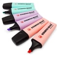 thumbnail image 4 of Labymos Highlighter Text-marker Chisel Point Marker Pen, 6 Assorted Pastel Colors Large Ink Reservoir Quick, 4 of 8
