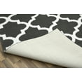 thumbnail image 4 of Mainstays Quatrefoil Cinder/White Indoor Area Rug, 45" x 66", 4 of 5