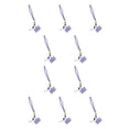 thumbnail image 2 of Cordón Seitruly para teléfono móvil con gancho microfibra ajustable Corto Morado 10Conjunto, 2 of 6