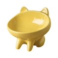 thumbnail image 1 of ruzhgo Mangeoire pour Animaux Bol Alimentaire Mignon Mode Protection du Cou Conteneur d'Eau Potable Lavable Réutilisable Jaune Jaune, 1 of 6