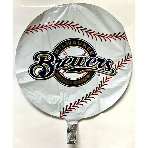 Milwaukee Brewers MLB Baseball Sports Party Decoration 18" Foil Mylar Balloon
