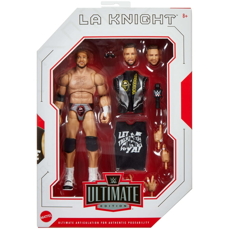 WWE Ultimate Edition LA Knight Action Figure & Accessories Set, 6