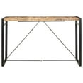 thumbnail image 3 of vidaXL 55.1" Portable Solid Mango Wood Patio Bar Table, Multicolor, 3 of 136