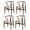 Ash Wood + Walnut, variant on Polynices Mid Century Modern Solid Wood Wishbone Dining Kitchen Chair, Natural Ash / Natural Cord, 1 PC
