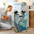thumbnail image 5 of Yayeee Freestanding Laundry Hamper with Handle Collapsible Large Storage Basket for Clothes, Yellow Tree, 5 of 7