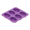 thumbnail image 1 of , 6-Grid Heat-resistant Silicone  Easy To Use Originality Pattern Silicone  For Home Bakery Oval, 1 of 8