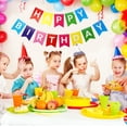 thumbnail image 2 of Rainbow Happy Birthday Banner, 16 * 20 cm Letras multicolores Fiesta de cumpleaños Decoración colgante TUNC Sencillez, 2 of 5