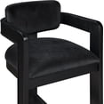 thumbnail image 6 of Meridian Furniture Sacha Black Velvet Stool, 6 of 9