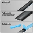 thumbnail image 3 of Uxcell 1Pcs 0.3in x 19.7Ft Cinta de Sellado Peel and Stick Moldura, Diseño de Moldura Flexible Autoadhesiva de PVC (Negro), 3 of 5