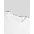thumbnail image 4 of Women's St. Patrick's Day Lucky Clover Graphic T-Shirt - White Short Sleeve with Green Glittery LettCamisetas de verano para mujer, manga corta, cuello redondo, casual, lindo, con gráficos, camisetas, 4 of 6