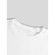 thumbnail image 4 of Women's St. Patrick's Day Lucky Clover Graphic T-Shirt - White Short Sleeve with Green Glittery Lettering & Bow Design, Polyester Blend, Round Neck, Machine Washable, Festive Holiday Top, 4 of 6