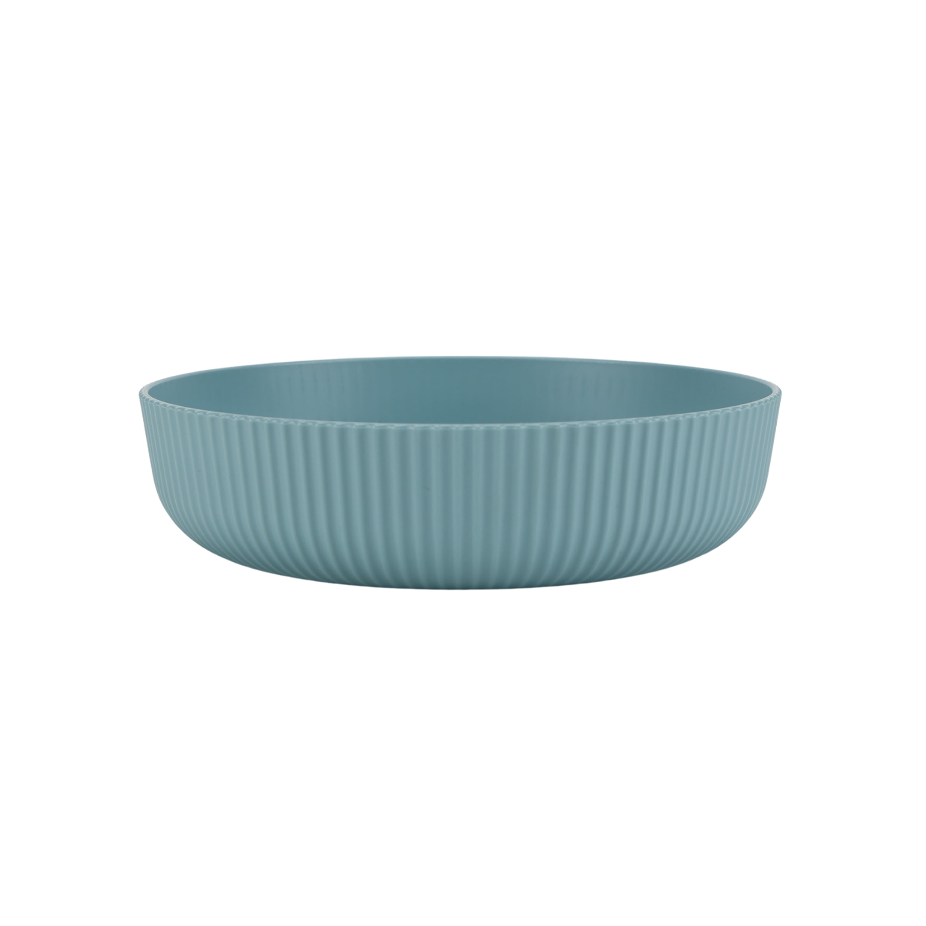 Mainstays 18-Piece Eco-Friendly Recycled Plastic Dinnerware Set, Blue