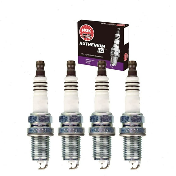 4 pc NGK Ruthenium HX Spark Plugs compatible with Toyota Corolla 1.8L 2.4L L4 2005-2012