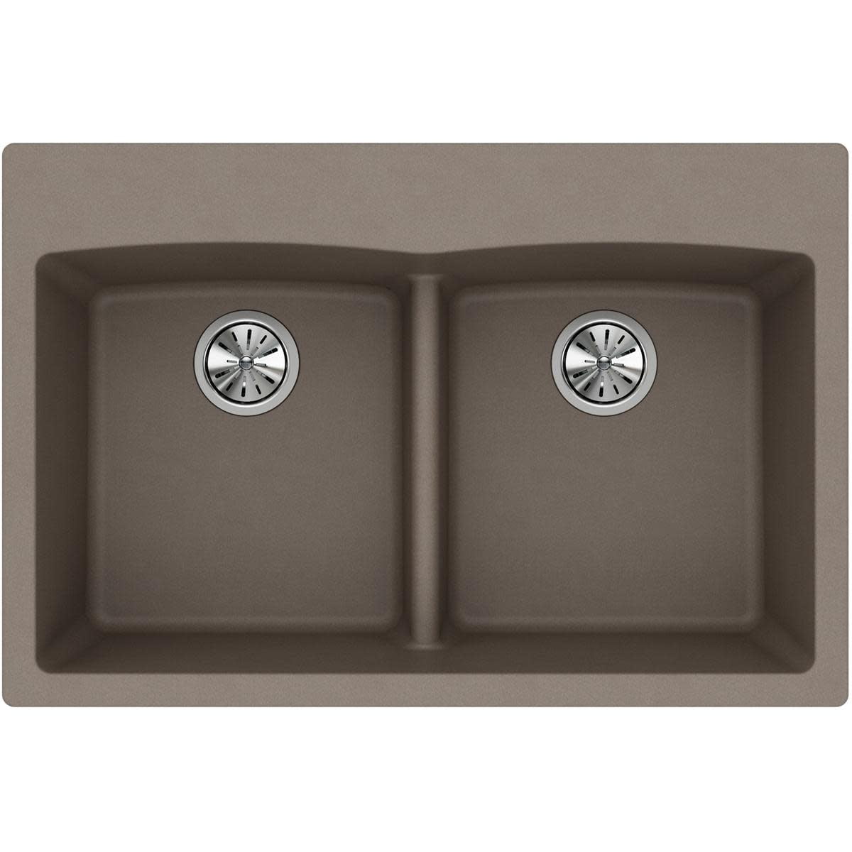 Elkay ELGDLB3322 Gourmet 33" Double Basin Granite Composite Kitchen