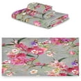 thumbnail image 2 of GZHJMY Colorful Flowers Bath Towel Set of 3, Highly Absorbent & Soft Bathroom Towels Set Quick Dry Towels Set for Bathroom Spa Beach (1 Bathroom Towels, 1 Hand Towel, 1 Washcloth), 2 of 7