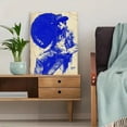 thumbnail image 5 of Retro Blue Howdy Typography Canvas Western Cowboy Trendy Dorm Wall Art, 5 of 8