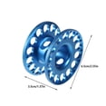 thumbnail image 4 of Eigraketly Carrete de dedo, carrete de buceo de aleación de aluminio de alta resistencia, diseño curvo, carretes anticorrosión, carretes para Deportes acuáticos Azul, 4 of 6