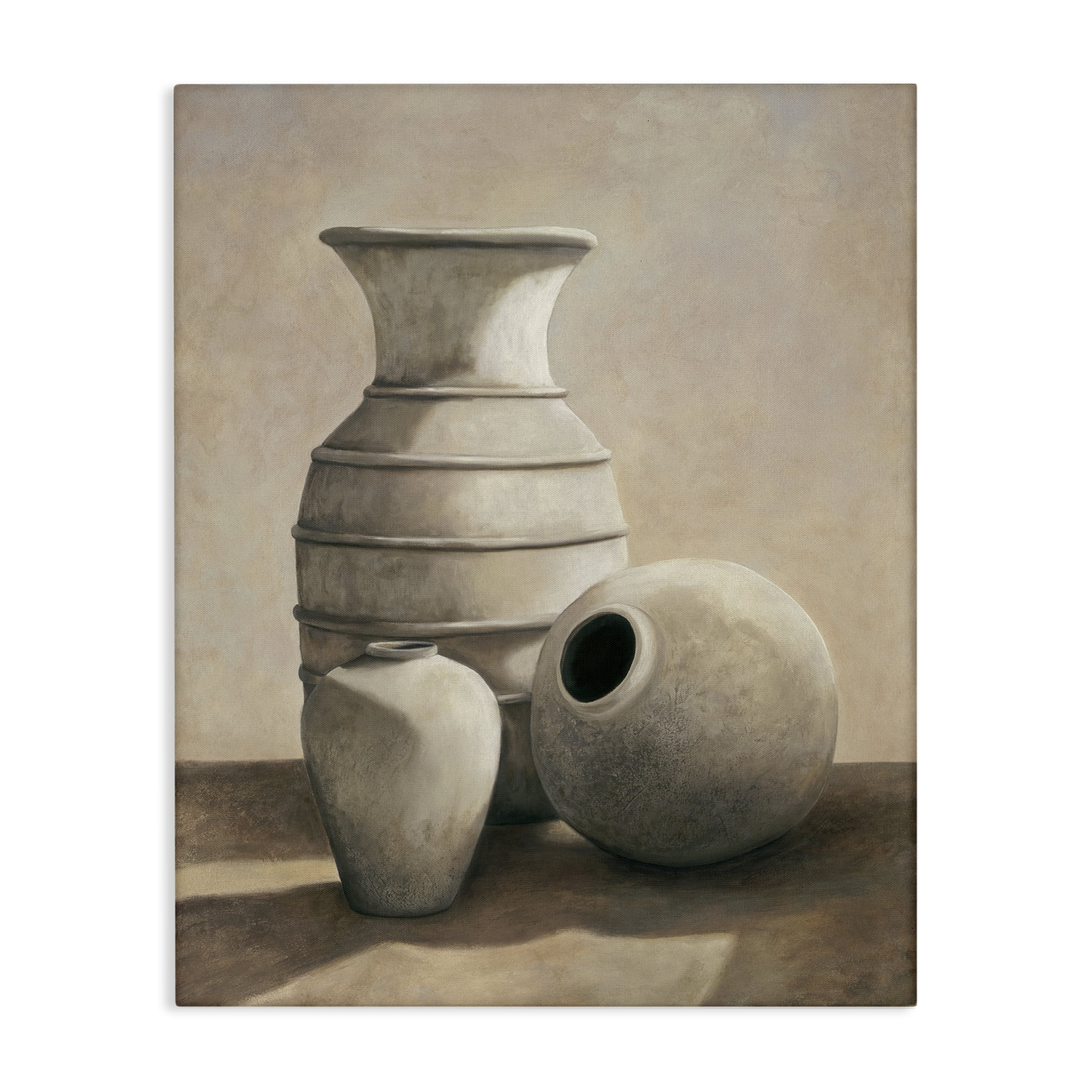 Stupell Industries Traditional Vessels Still Life Cottage Painting Wrapped Canvas Canvas Art Print Wall Art 16 x 20