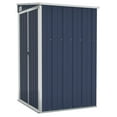 thumbnail image 4 of vidaXL Storage Shed Wall-mounted Garden Shed for Backyard Galvanized Steel, 4 of 24