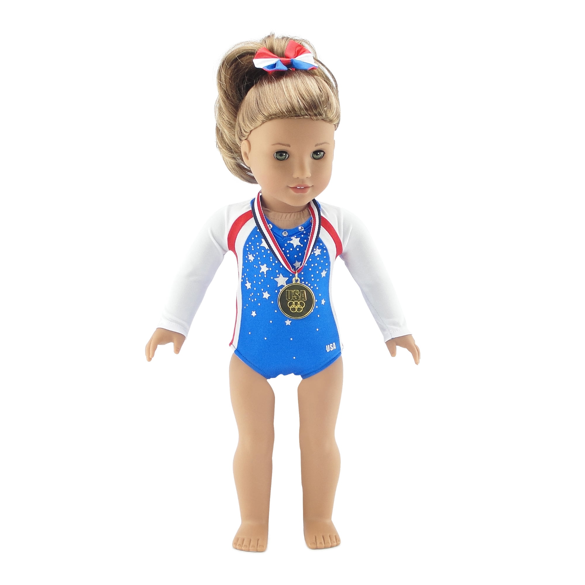 18 doll gymnastics set