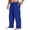 Dark Blue, variant on Pinspark Men's Baggy Cargo Sweatpants Open Bottom Straight Leg Loose Fit Drawstring Waist Deep Pockets