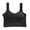 Black, variant on Opvise Wireless Push-Up Bra Natural Lift Seamless Vest Type Thin Elastic Straps Full Coverage Bra Great Support Bra Everyday Wear Underwear Black